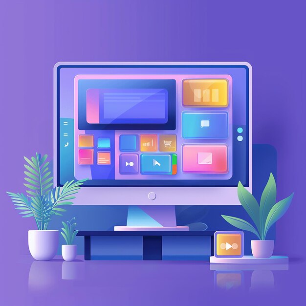 free vector web development programmer engineering coding website augmented reality interface
