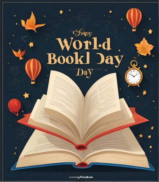 Free vector world book day background