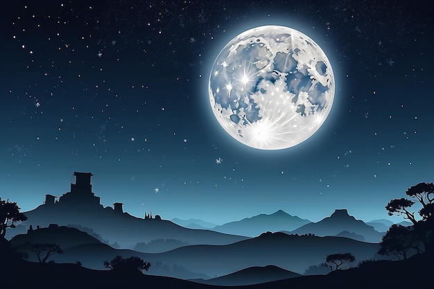 free vectors romadan moon illustration and background