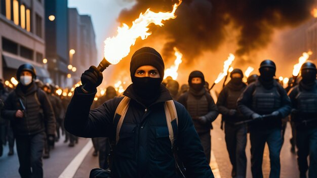 Foto protesta per la libertà