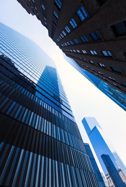 Foto grattacieli di new york di freedom tower manhattan