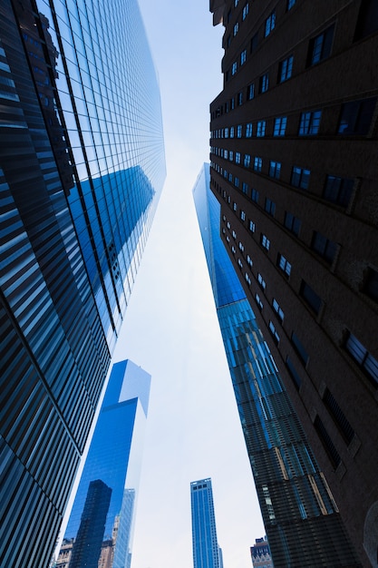 Foto grattacieli di new york di freedom tower manhattan