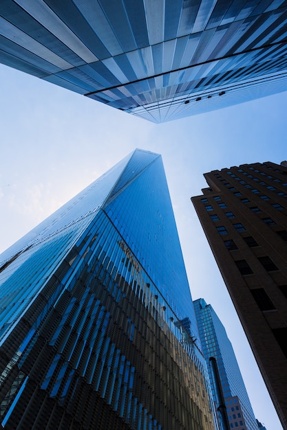 Photo freedom tower manhattan skyscrapers new york