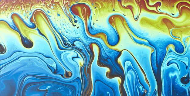 FreeFlowing Colors in Liquid Art with an Ethereal Touch