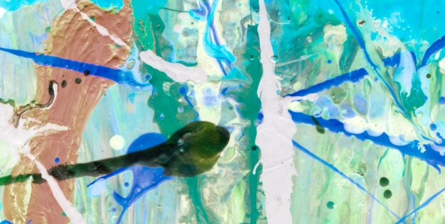 Photo freeflowing colors in liquid art with an ethereal touch