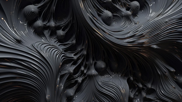 Freeform ferrofluids achtergrond mooie chaos wervelende zwarte frequentie