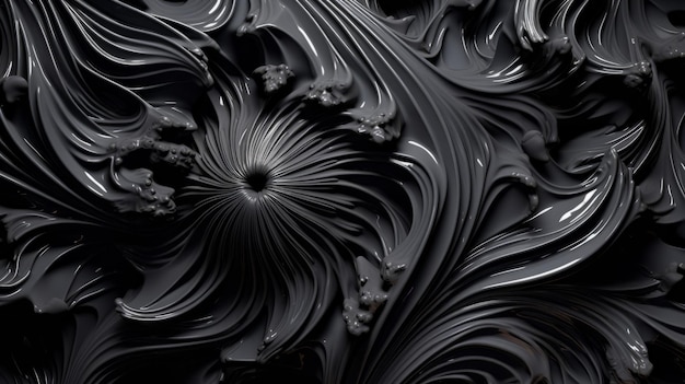 Freeform ferrofluids achtergrond mooie chaos wervelende zwarte frequentie