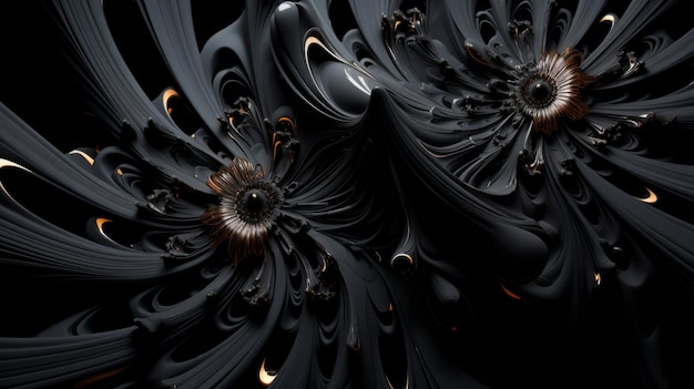 Freeform ferrofluids achtergrond mooie chaos wervelende zwarte frequentie