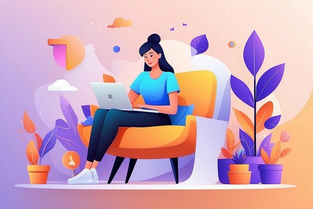 Freelance work abstract concept vector illustration freelancer job remote work online selfemployment freelance platform available for hiring independent web specialist abstract metaphor