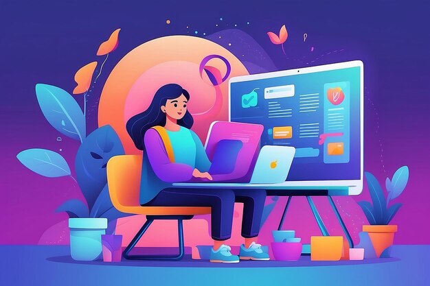 Freelance work abstract concept vector illustration freelancer job remote work online selfemployment freelance platform available for hiring independent web specialist abstract metaphor