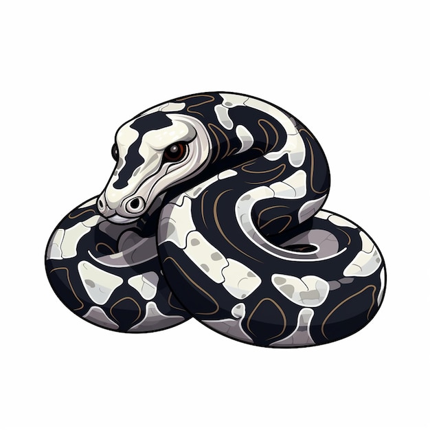 Foto freeway ball python bambini che imparano carino angelo carino libro da colorare kawaii linea arte