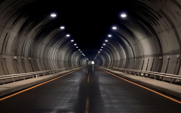 Freeway tunnel road