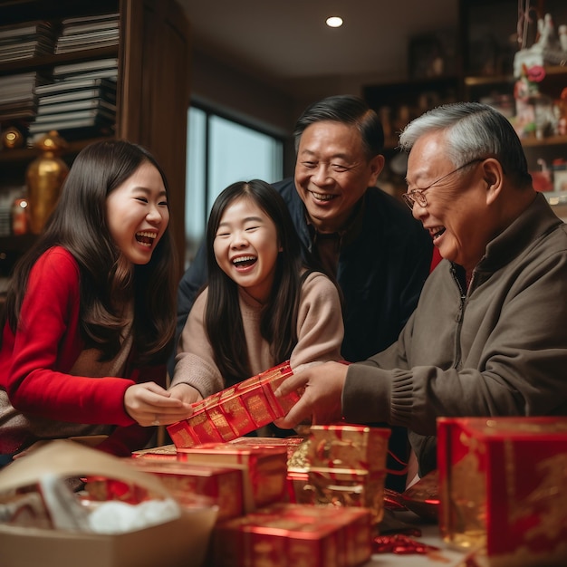 Freeze Frames of MultiGenerational Red Envelopes