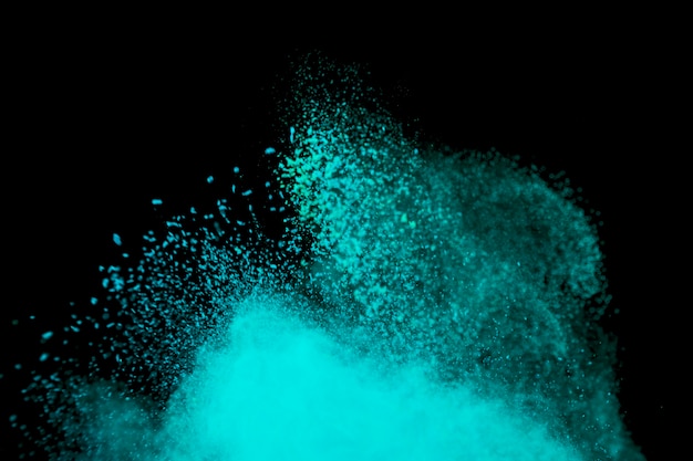 Freeze motion of bright color dust