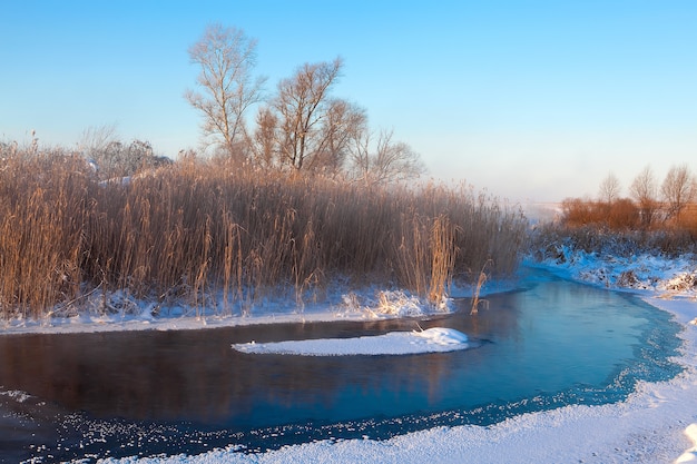 The freezing river