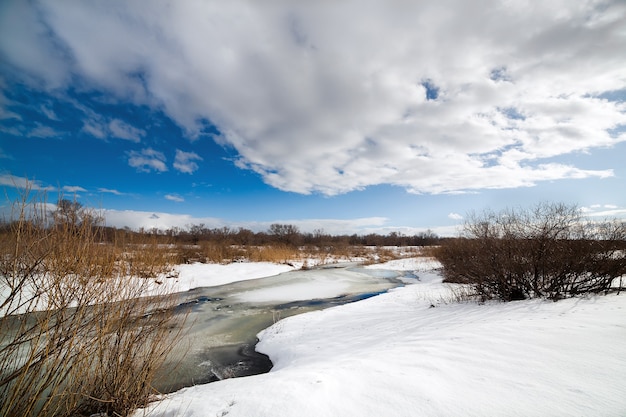 The freezing river