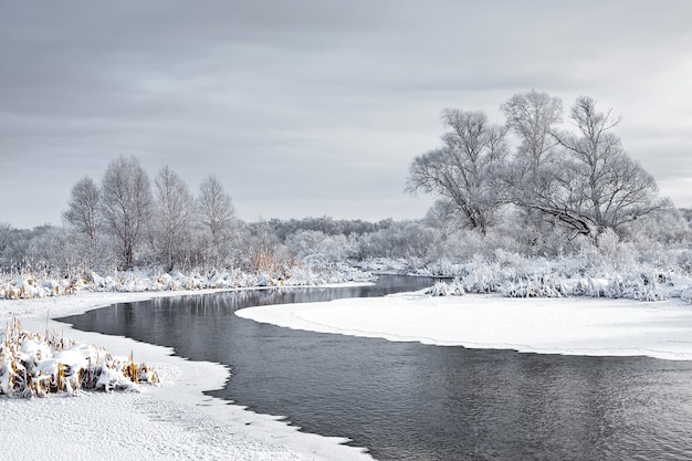 The freezing river