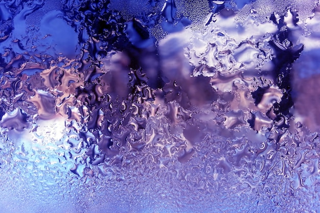 Freezing water on glass closeup
. Seasons of nature and uniqueness