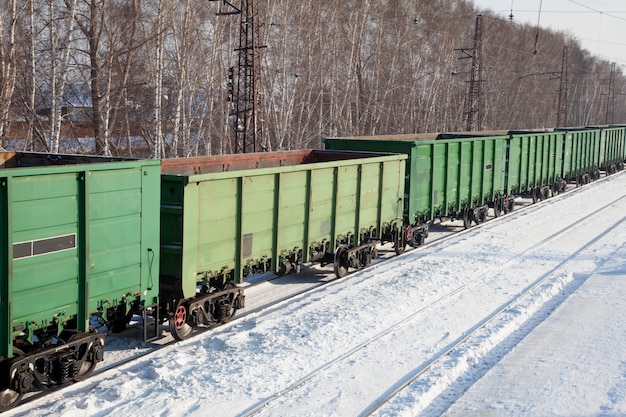 Freight cars at the station