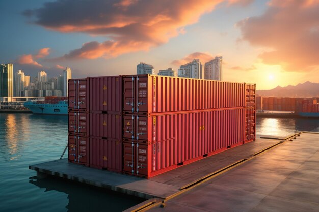 Freight transport containers in the seaport food crisis grain deal