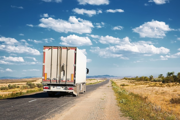 Freight truck on the road