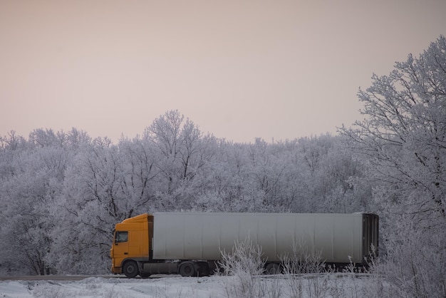 Freight truck on the road