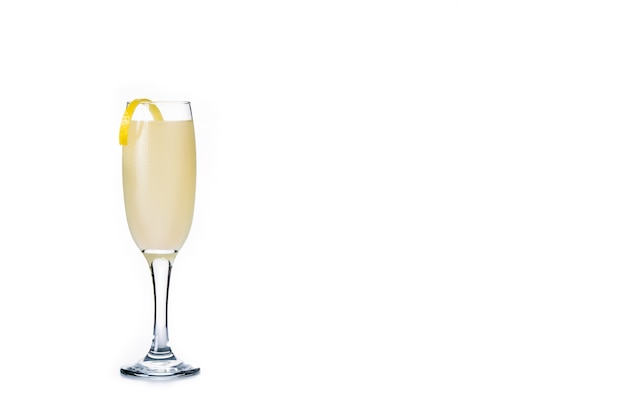 French 75 cocktail isolated