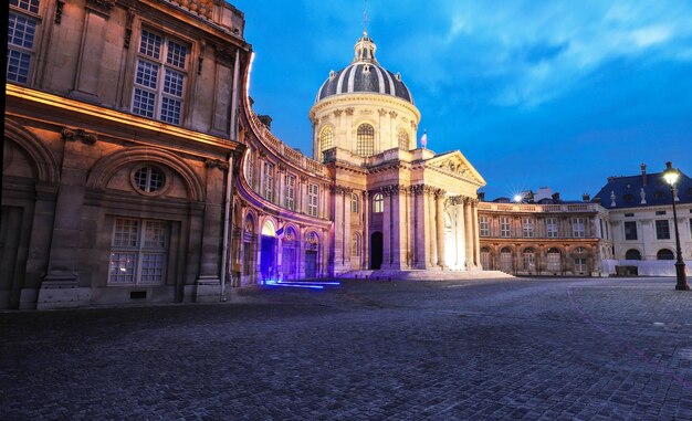 The French Academy at night Paris France