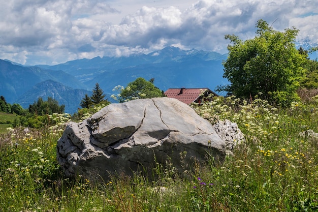 フランスアルプスの風景