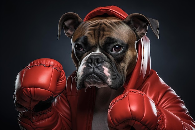 Foto boxer bulldog francese