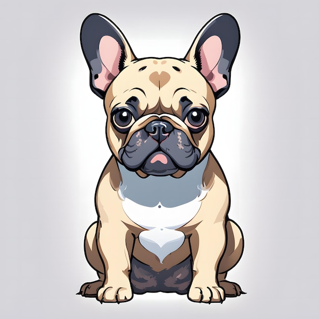 Photo french bulldog clipart