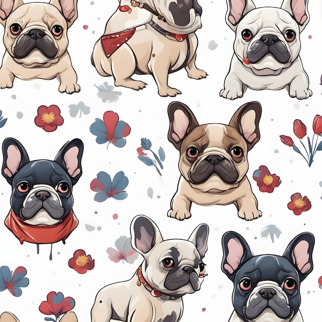 Photo french bulldog clipart