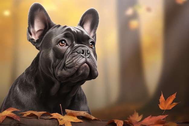 French Bulldog Portrait with Bokeh
