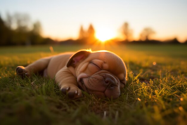 Foto bulldog francese sotto il sole