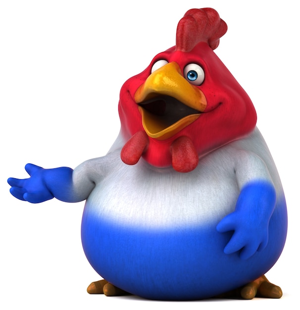 French chick - 3D Illustration