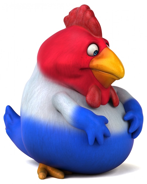 French chick 3D Illustration