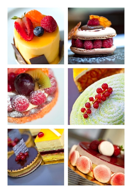 French classic desserts and pastries