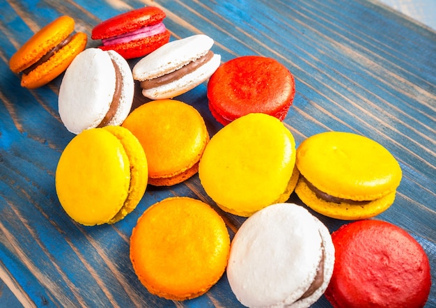 Foto macarons colorati francesi