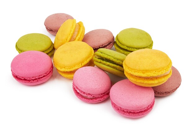 French colorful macarons