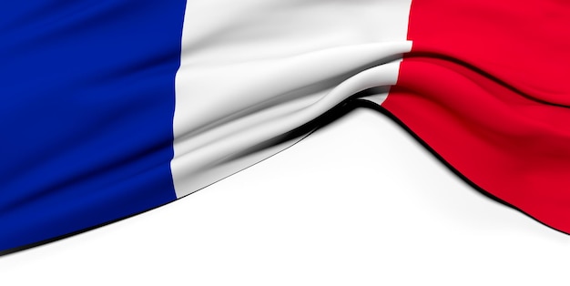 French flag 3D Illustration