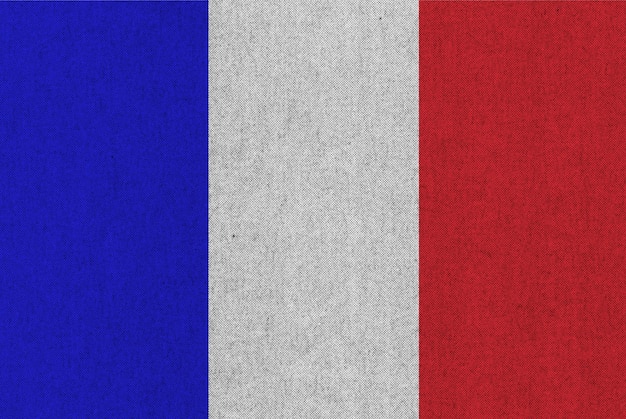 French Flag of France texturised background