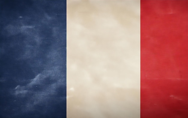 Photo french flag with a smoke effect