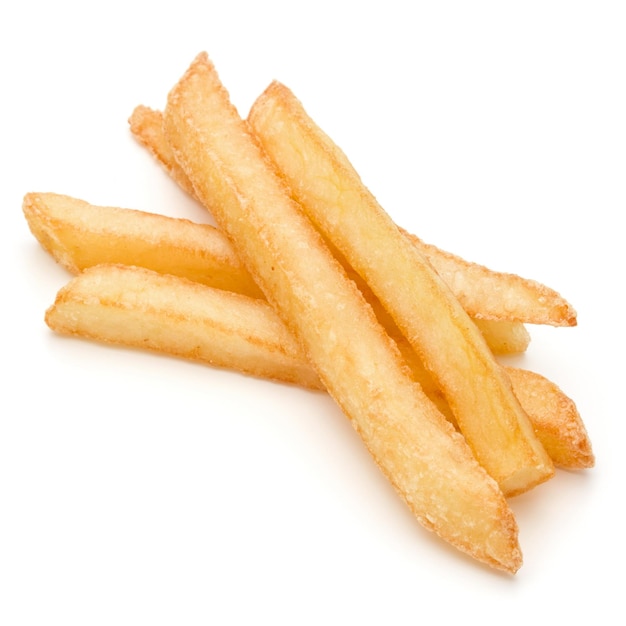 French Fried Potatoes isolated on white background