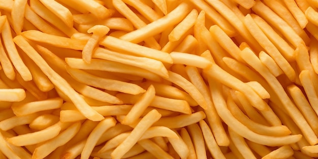 The french fries background with ai generated