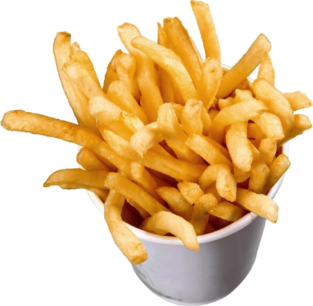 French Fries In Cup - Isolated