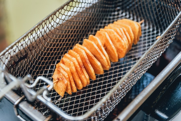 French fries deep-fried.