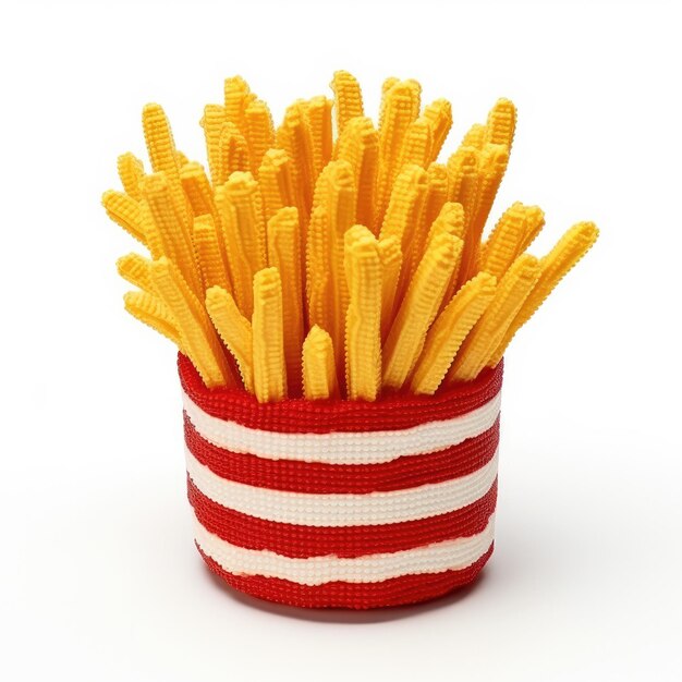 French fries illustration art design isolated