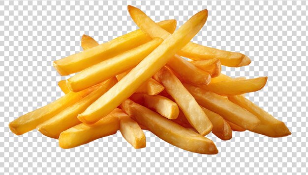 French fries Isolated on a transparent background