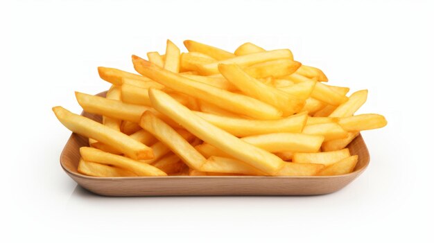 French Fries isolated on White Background