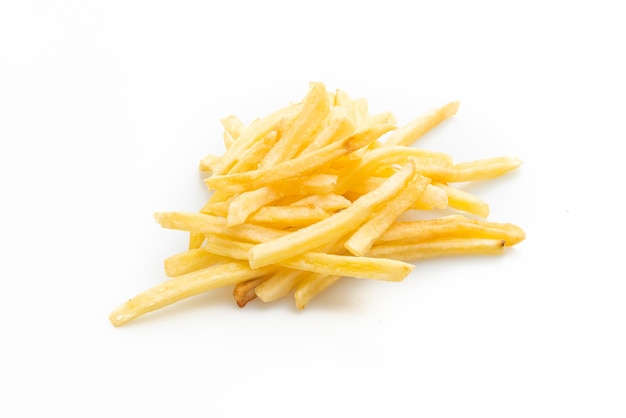 French fries isolated on white background